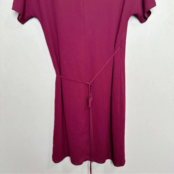 Aritzia Babaton  Womens Xsmall Wrap Burgundy Wallace Dress - Picture 12 of 13